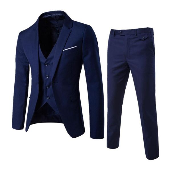 sfit fashion men's slim suits men's business casual groomsman three-piece suit blazers jacket pants trousers vest sets, White;black
sfit fashion men's slim suits men's business casual groomsman three-piece suit blazers jacket pants trousers vest sets, White;black