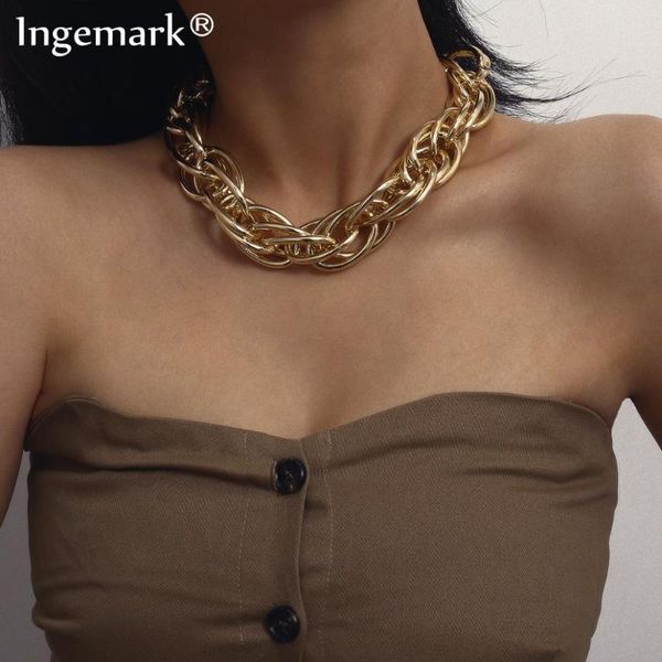exaggerated punk big chunky chain choker necklace collar statement steampunk men hip hop twist chain necklace for women jewelry, Silver
exaggerated punk big chunky chain choker necklace collar statement steampunk men hip hop twist chain necklace for women jewelry, Silver