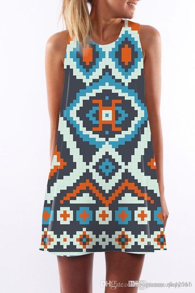 women dress crew neck summer sling sleeveless hip wrap elegant lady ethnic flower lattice digital print skirt casual pencil dresses s-xl, Black;gray
women dress crew neck summer sling sleeveless hip wrap elegant lady ethnic flower lattice digital print skirt casual pencil dresses s-xl, Black;gray