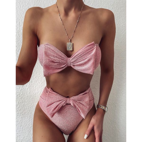 women's swimwear high waist bikini 2021 solid women swimsuit big bow bikinis set swimming for bathing suit woman swimsuits, White;black
women's swimwear high waist bikini 2021 solid women swimsuit big bow bikinis set swimming for bathing suit woman swimsuits, White;black