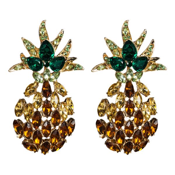 exaggerated acrylic diamond pineapple earrings women's cool fruit wind full diamond super flash ear accessories, Golden
exaggerated acrylic diamond pineapple earrings women's cool fruit wind full diamond super flash ear accessories, Golden