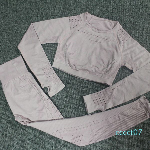 2pcs yoga set women workout clothes flawless knit long sleeve hollow-out mesh compression crop + seamless yoga leggings gym ct07, White;red
2pcs yoga set women workout clothes flawless knit long sleeve hollow-out mesh compression crop + seamless yoga leggings gym ct07, White;red