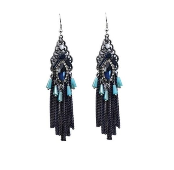 bohemian long vintage crystal tassel earrings temperament female earrings korean fashion earrings wy1479, Silver
bohemian long vintage crystal tassel earrings temperament female earrings korean fashion earrings wy1479, Silver
