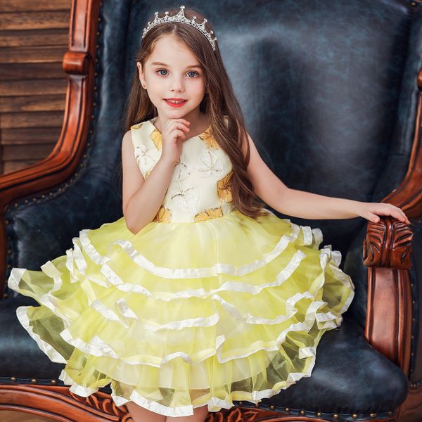 2020 fashion sequin tulle a line flower girl's dresses lace appliques crystals girl's birthday party pageant dresses, Red;yellow
2020 fashion sequin tulle a line flower girl's dresses lace appliques crystals girl's birthday party pageant dresses, Red;yellow