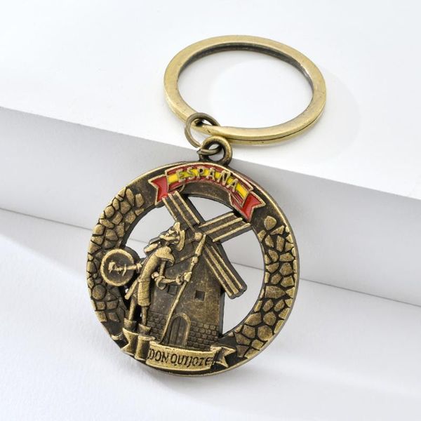 vicney spain don quijote key chain fashion retro keychain for men espana antique bronze key chain ring gift for boyfriend, Silver
vicney spain don quijote key chain fashion retro keychain for men espana antique bronze key chain ring gift for boyfriend, Silver