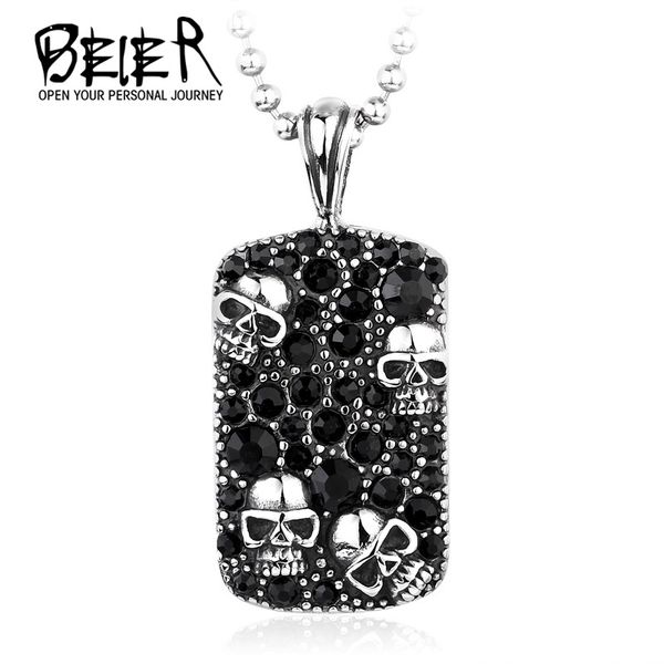 beier new skull dogtag pendants stainless steel cool fashion unique pedant br-p022, Silver
beier new skull dogtag pendants stainless steel cool fashion unique pedant br-p022, Silver