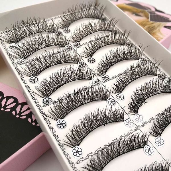 false eyelashes 10 pairs natural strip makeup tools cosmetics handmade crossing lashes black fake eye l02
false eyelashes 10 pairs natural strip makeup tools cosmetics handmade crossing lashes black fake eye l02