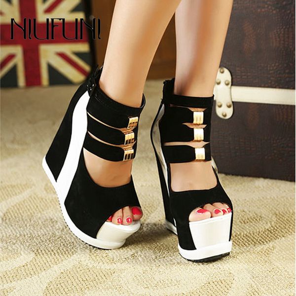 wedge waterproof platform women's sandals buckle high heels peep toe metal decoration zipper roman slip on shoes gladiator y200620, Black
wedge waterproof platform women's sandals buckle high heels peep toe metal decoration zipper roman slip on shoes gladiator y200620, Black