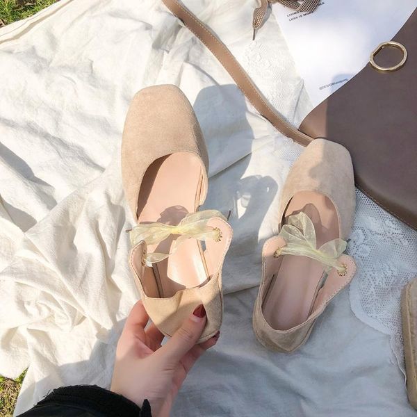 2020 summer new korean version of wild mary jane women's shoes retro fashion wild strap single shoes tide, Black