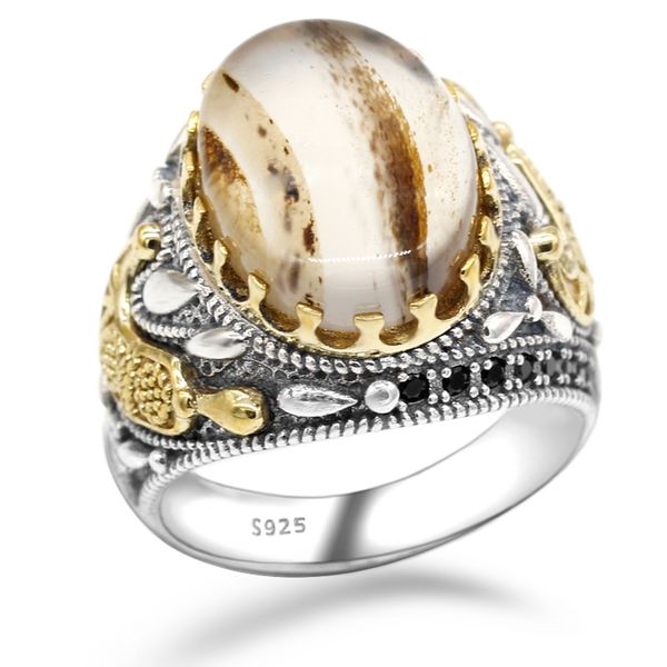 925 sterling silver ring turkish jewelry ocean onys stone ring transparent black men's high jewelry, Golden;silver
925 sterling silver ring turkish jewelry ocean onys stone ring transparent black men's high jewelry, Golden;silver