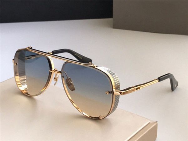

2020 New popular TOP sunglasses limited edition eight men design K gold retro pilots frame crystal cutting lens top quality