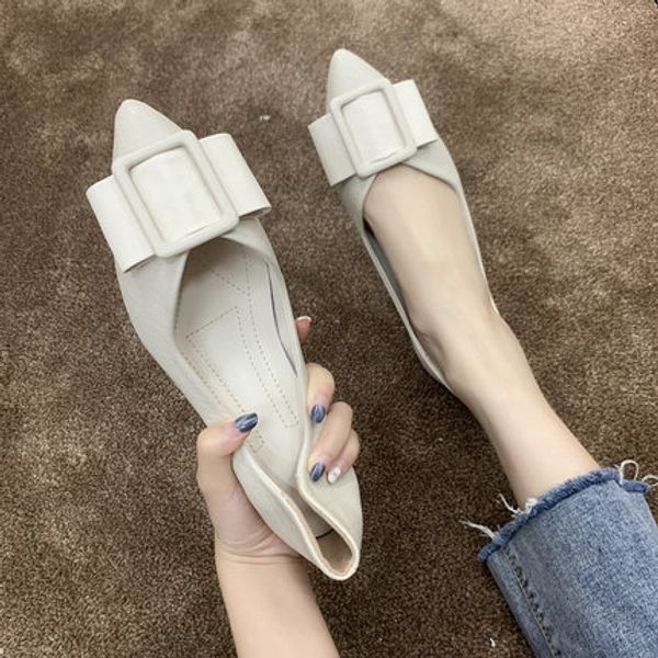 flat shoes women's 2020 spring and summer korean version of all-match point-toe fairy shoes, with shallow mouth and soft sole sc, Black
flat shoes women's 2020 spring and summer korean version of all-match point-toe fairy shoes, with shallow mouth and soft sole sc, Black