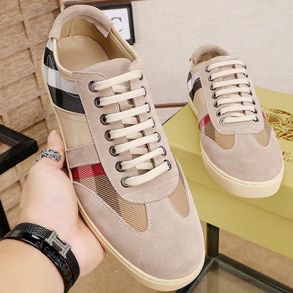 vintage check and leather sneakers luxury men shoes breathable lace -up shoes plus size casual men shoes with origin box, Black
vintage check and leather sneakers luxury men shoes breathable lace -up shoes plus size casual men shoes with origin box, Black