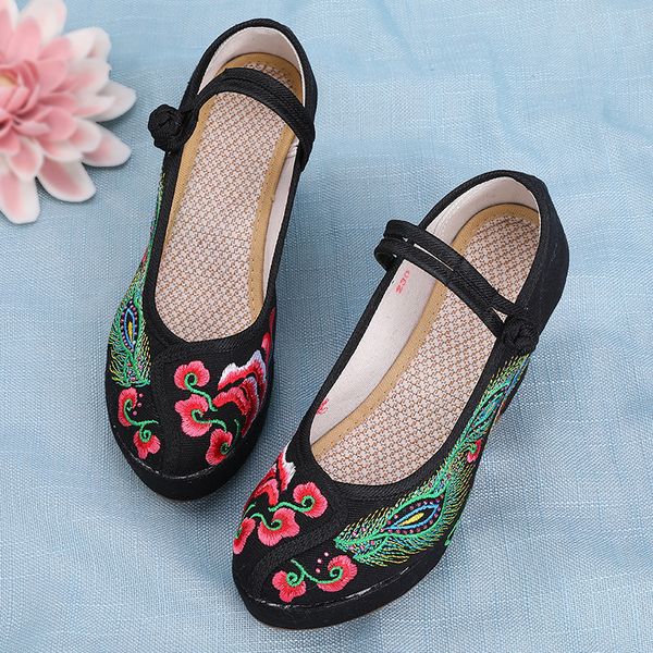 Red Ruimu Vintage Ethnic Wedge Embroidered Cloth Shoes Womens 8cm Ultra-High Heel Red Canvas Shoes
Red Ruimu Vintage Ethnic Wedge Embroidered Cloth Shoes Womens 8cm Ultra-High Heel Red Canvas Shoes