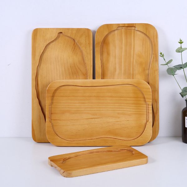 wooden pallets pine wood tray with hanld rectangular children's breakfast dishes solid bread cake plates wooden steak board
wooden pallets pine wood tray with hanld rectangular children's breakfast dishes solid bread cake plates wooden steak board