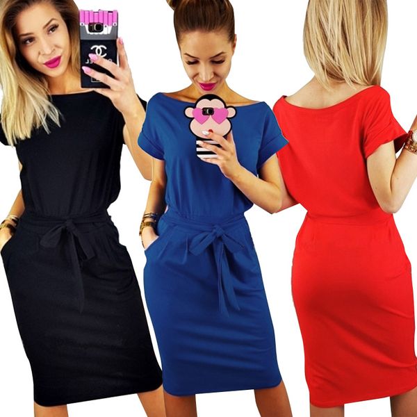 2019 women summer short sleeve solid party dress female loose fashion pockets elegant lace up casual vintage dresses vestido
2019 women summer short sleeve solid party dress female loose fashion pockets elegant lace up casual vintage dresses vestido