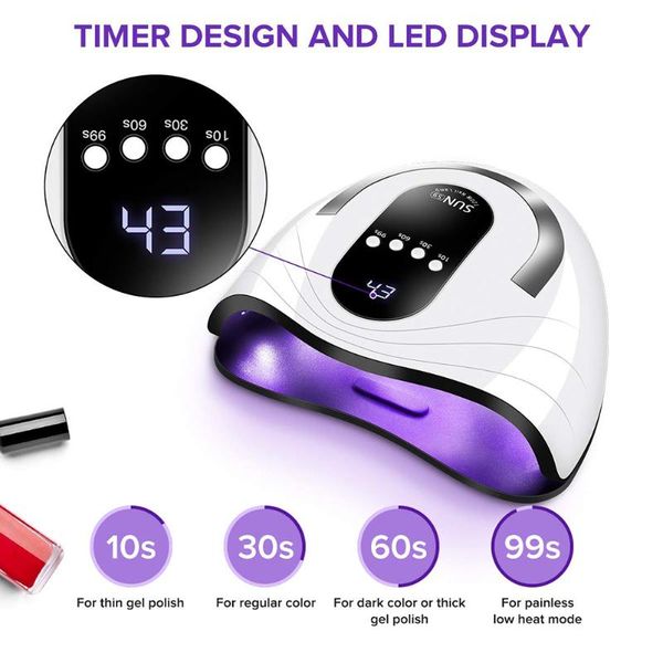 120w pro uv lamp led светильник ногтя nail сушилка для всех гели польский sun light инфракрасный sensing 10/30 / 60 / 90s таймер smart for m
120w pro uv lamp led светильник ногтя nail сушилка для всех гели польский sun light инфракрасный sensing 10/30 / 60 / 90s таймер smart for m