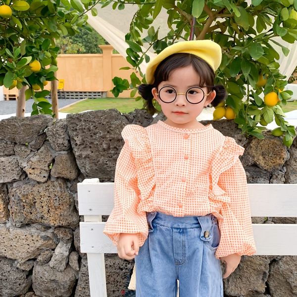 ehmsa children's clothing doll 2020 korean style girl's small flying sleeve plaid shirt children's baby's foreign style, White;black
ehmsa children's clothing doll 2020 korean style girl's small flying sleeve plaid shirt children's baby's foreign style, White;black