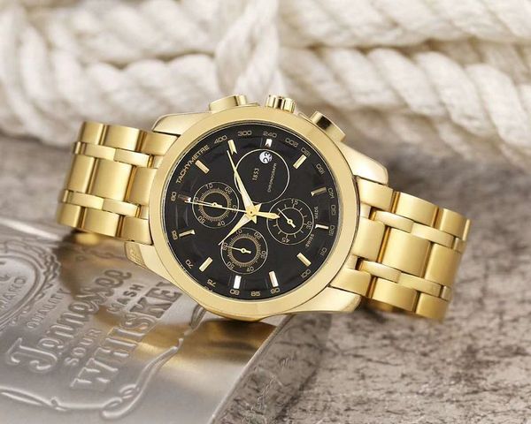 six stitches luxury mens watches waterproof all dial work quartz watch designer watches ts 1853 brand steel strap mens fashion accessories, Slivery;brown
six stitches luxury mens watches waterproof all dial work quartz watch designer watches ts 1853 brand steel strap mens fashion accessories, Slivery;brown