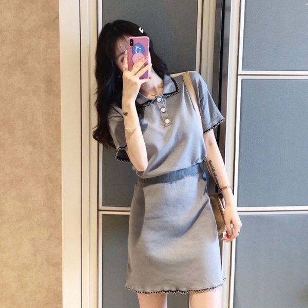 two piece dress graceful slim-looking hepburn style suit young summer women's korean-style short-height two-piece, White
two piece dress graceful slim-looking hepburn style suit young summer women's korean-style short-height two-piece, White