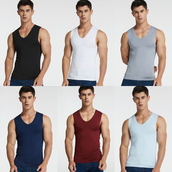 seamless ice silk stretch slim summer youth vest men' tight sports seamless vest, White;black
seamless ice silk stretch slim summer youth vest men' tight sports seamless vest, White;black