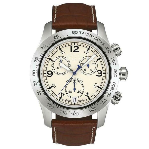 new t106.417.16.262.00 v8 коричневый кожаный ремешок chronograph мужские часы, Slivery;brown
new t106.417.16.262.00 v8 коричневый кожаный ремешок chronograph мужские часы, Slivery;brown