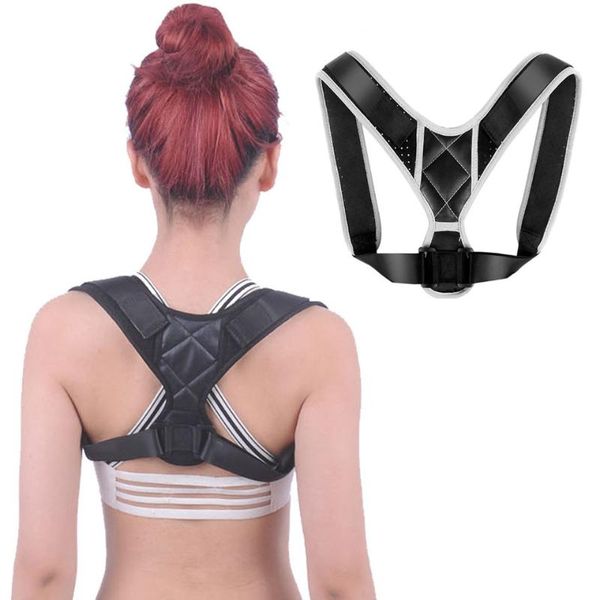 back adjustable posture corrector belt clavicle spine men woemen workplace outdoor upper back shoulder lumbar posture correction, Black;blue
back adjustable posture corrector belt clavicle spine men woemen workplace outdoor upper back shoulder lumbar posture correction, Black;blue