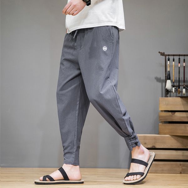 men's pants cotton linen casual harem men joggers man summer trousers male chinese style baggy 2021 harajuku clothes streetwear, Black
men's pants cotton linen casual harem men joggers man summer trousers male chinese style baggy 2021 harajuku clothes streetwear, Black
