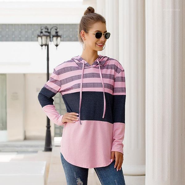 autumn relaxed hooded women casual patchwork fashion ladies clothing striped loose thin womens hoodies spring, Black
autumn relaxed hooded women casual patchwork fashion ladies clothing striped loose thin womens hoodies spring, Black