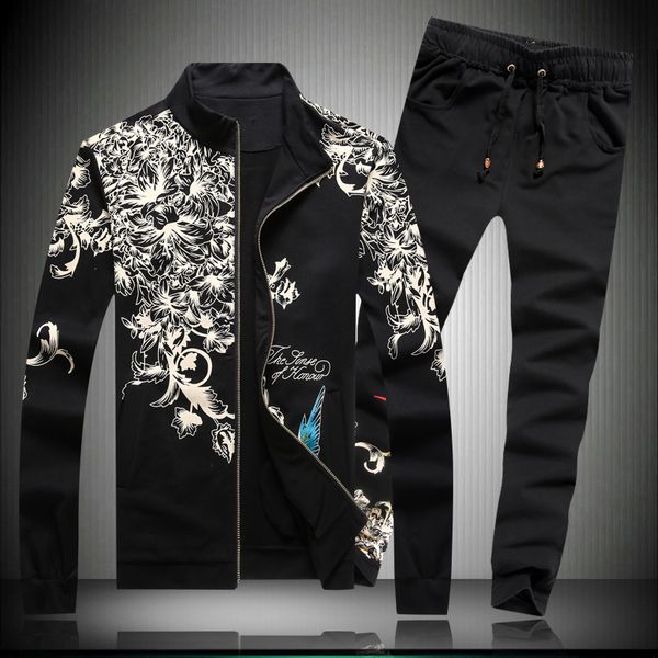 men's tracksuits chinese style 3d flower pattern printing jacket and pants sets arrival quality cotton fashion luxury suits two pieces, Gray
men's tracksuits chinese style 3d flower pattern printing jacket and pants sets arrival quality cotton fashion luxury suits two pieces, Gray