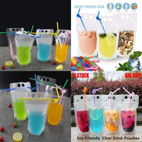 dhl shing 4 style 500ml transparent self-sealed plastic drink packaging pouch for beverage milk juice handle and holes for straw gsybags mc
dhl shing 4 style 500ml transparent self-sealed plastic drink packaging pouch for beverage milk juice handle and holes for straw gsybags mc