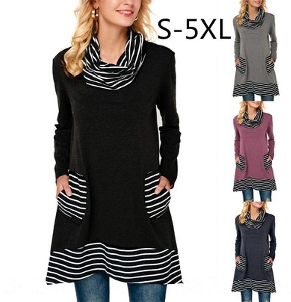 4ekha new long sleeve coat turtleneck mid-length striped contrast color new long sleeve coat t-shirt turtleneck t-shirt mid-length strip, Black
4ekha new long sleeve coat turtleneck mid-length striped contrast color new long sleeve coat t-shirt turtleneck t-shirt mid-length strip, Black