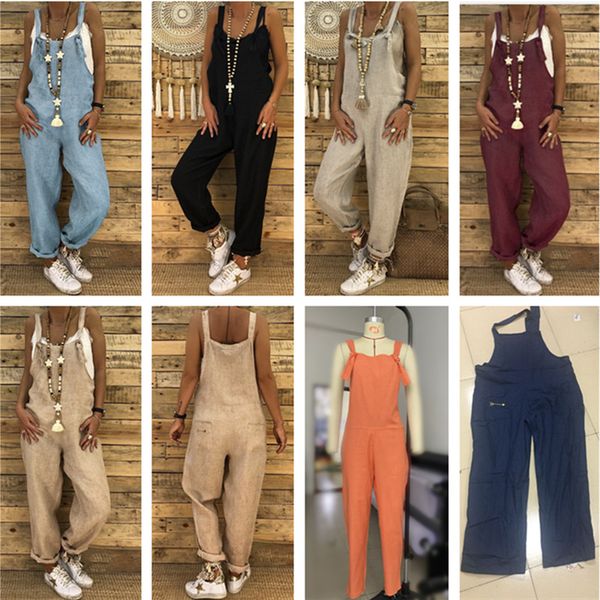 plus size women overalls autumn winter flax jumpsuit casual loose suspender trousers pants high waist rompers ovrsized jumpsuits overalls, Blue
plus size women overalls autumn winter flax jumpsuit casual loose suspender trousers pants high waist rompers ovrsized jumpsuits overalls, Blue