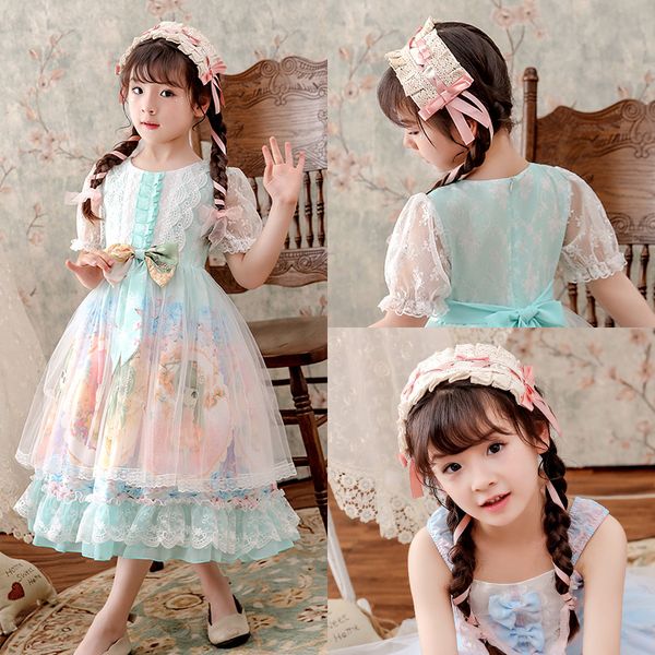 New Lace Flower Girl Dresses Lolita First Communion Kids Wedding Party Prom Gown Cute Dresses for Little Girls
New Lace Flower Girl Dresses Lolita First Communion Kids Wedding Party Prom Gown Cute Dresses for Little Girls