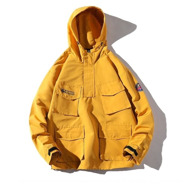 2019 autumn new youth men's coat personalized hooded color matching casual multi-pocket tooling long sleeve coat, Black;brown
2019 autumn new youth men's coat personalized hooded color matching casual multi-pocket tooling long sleeve coat, Black;brown