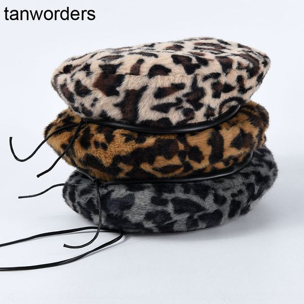 female 2019 fashion leopard print female warm imitation rabbit fur painter hat warm beret painter's hat beret, Blue;gray
female 2019 fashion leopard print female warm imitation rabbit fur painter hat warm beret painter's hat beret, Blue;gray