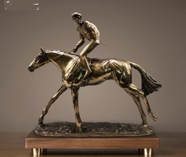 2020 factory supply resin crafts office cast copper ornaments european and american style single horse racing ornaments business gi
2020 factory supply resin crafts office cast copper ornaments european and american style single horse racing ornaments business gi