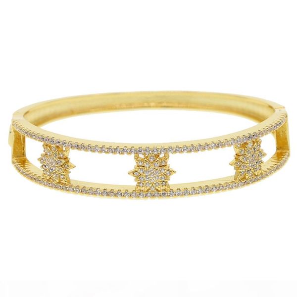 a christmas gift cz star burst bangle bracelet for women gold plated micro pave cubic zirconia open cuff bangles fashion jewelry, Black
a christmas gift cz star burst bangle bracelet for women gold plated micro pave cubic zirconia open cuff bangles fashion jewelry, Black