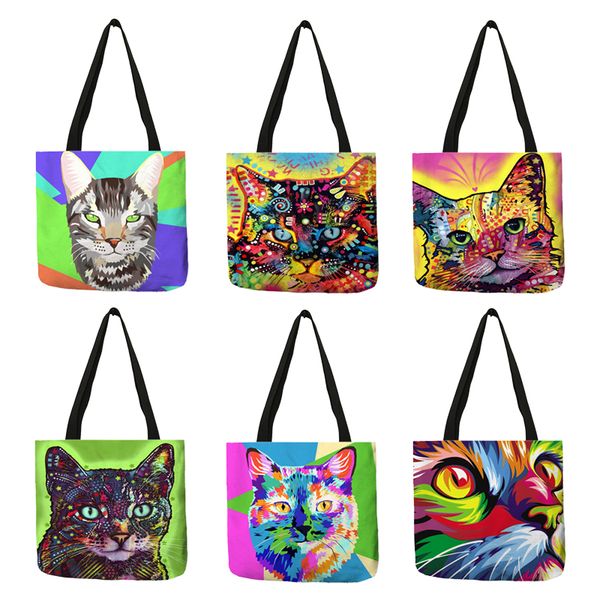 lovely fashion bolsos mujer oil painting style shoulder bags colorful cats eco linen fashional casual totes ladies men
lovely fashion bolsos mujer oil painting style shoulder bags colorful cats eco linen fashional casual totes ladies men
