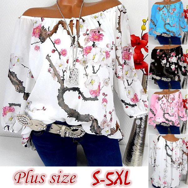 s-5xl plus szie women fashion peach blossom print long sleeve loose chiffon shirt, Blue
s-5xl plus szie women fashion peach blossom print long sleeve loose chiffon shirt, Blue