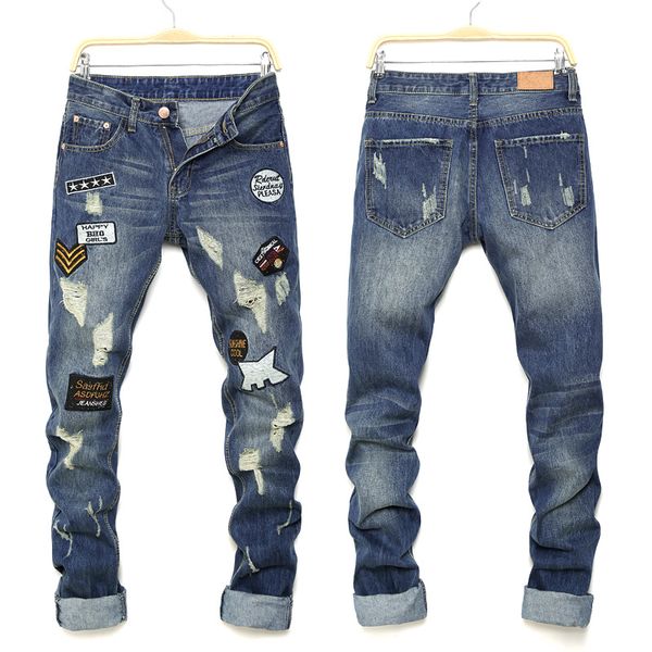 мужские джинсы new style men наградные джинсы slim fit denim hip hop повседневная разрушенные брюки кнопка брюки азиатский размер, Blue
мужские джинсы new style men наградные джинсы slim fit denim hip hop повседневная разрушенные брюки кнопка брюки азиатский размер, Blue