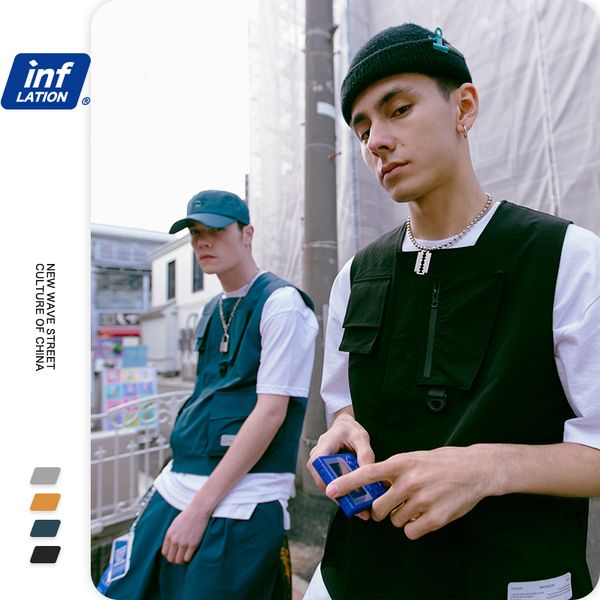 inflation men streetwear jersey utility gilet in grey & streetwear style men shorter shorts with elastic waist in loose fit, Gray
inflation men streetwear jersey utility gilet in grey & streetwear style men shorter shorts with elastic waist in loose fit, Gray