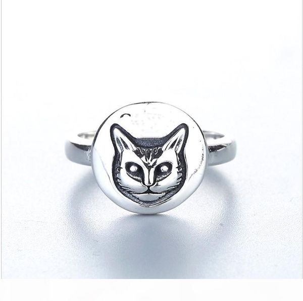 925 sterling silver fashion retro kitten ring index finger ring for women and men ring, Golden;silver
925 sterling silver fashion retro kitten ring index finger ring for women and men ring, Golden;silver