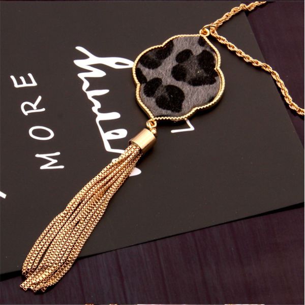 1pcs alloy leopard geometric tassel pendant necklace classical necklace chain for women accessories jewelry gifts, Silver
1pcs alloy leopard geometric tassel pendant necklace classical necklace chain for women accessories jewelry gifts, Silver