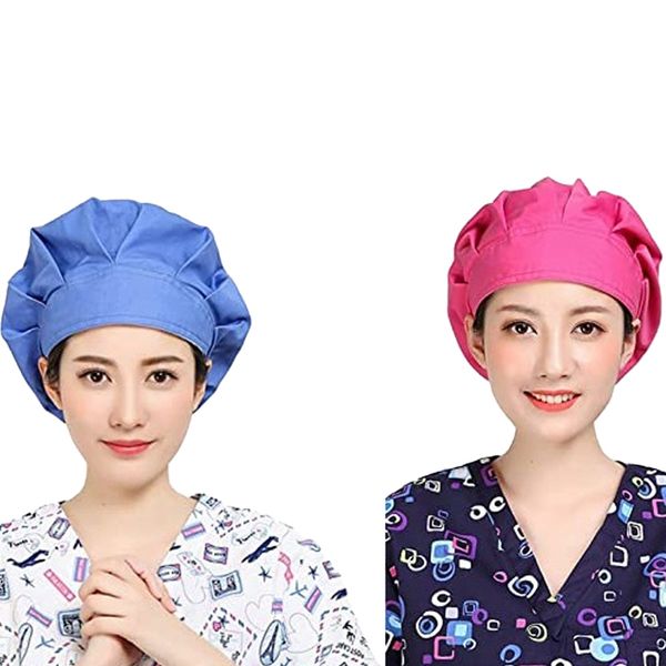 wide brim hats 2pc female scrub hat adjustable sweat band fluffy cap isolated work protective, Blue;gray
wide brim hats 2pc female scrub hat adjustable sweat band fluffy cap isolated work protective, Blue;gray