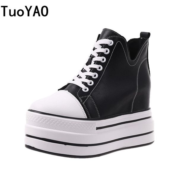 women's ankle boots autumn pu leather shoes woman platform height increased sneakers 9cm thick sole wedges white black boots new
women's ankle boots autumn pu leather shoes woman platform height increased sneakers 9cm thick sole wedges white black boots new