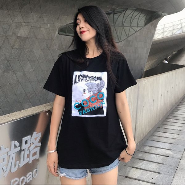 yeaic cotton loose short-sleeved printed t- t- shirtwomen's new ins fashion brand 2020 half-sleeved shirt summer shirt internet popular, White
yeaic cotton loose short-sleeved printed t- t- shirtwomen's new ins fashion brand 2020 half-sleeved shirt summer shirt internet popular, White