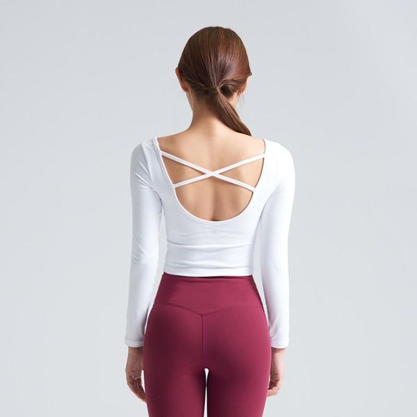 yoga outfits white gym crop shirts women long sleeve workout fitness running sport t-shirts training sportswear sexy, White;red
yoga outfits white gym crop shirts women long sleeve workout fitness running sport t-shirts training sportswear sexy, White;red