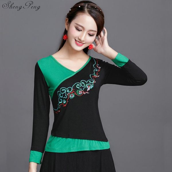chinese style clothing women black embroidery folklore vintage shirt female ethinc blouse spring ladies chinese v1742, Red
chinese style clothing women black embroidery folklore vintage shirt female ethinc blouse spring ladies chinese v1742, Red