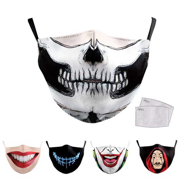 reusable mouth mask funny pattem print grimace ghost skeleton half face mask protective dustproof bacteria proof flu masks, Silver
reusable mouth mask funny pattem print grimace ghost skeleton half face mask protective dustproof bacteria proof flu masks, Silver